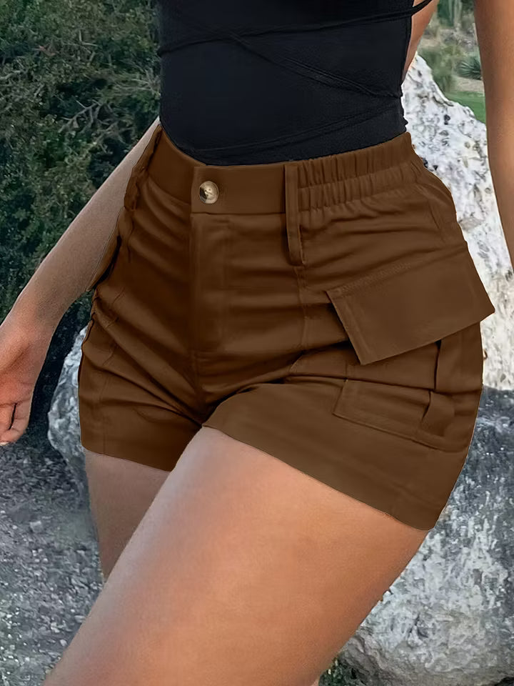 Women's High-Waisted Cargo Shorts