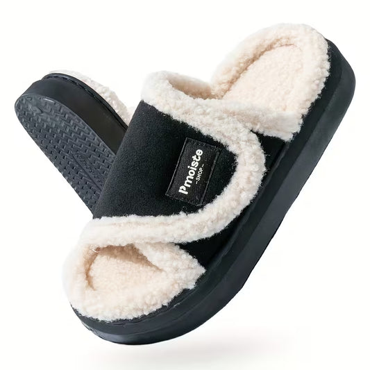 Pmoiste Women’s Cozy Platform Slippers
