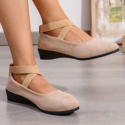 Women’s Comfortable Strap Wedge Walking Shoes