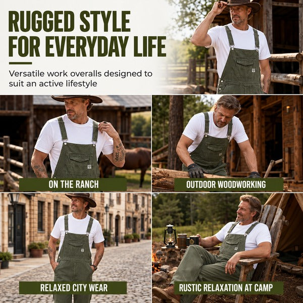 Men's Adjustable Bib Overalls