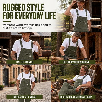 Men's Adjustable Bib Overalls