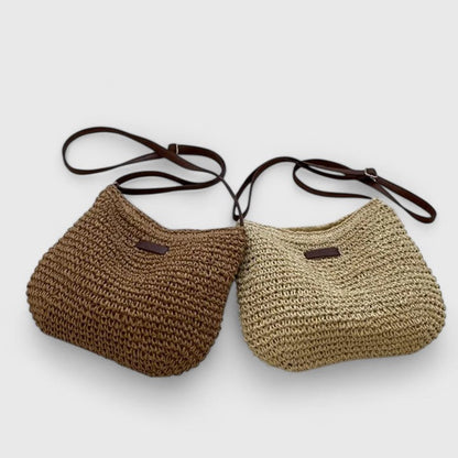 Woven Straw Shoulder Bag
