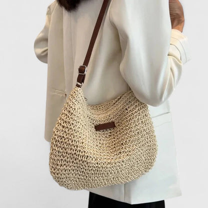 Woven Straw Shoulder Bag