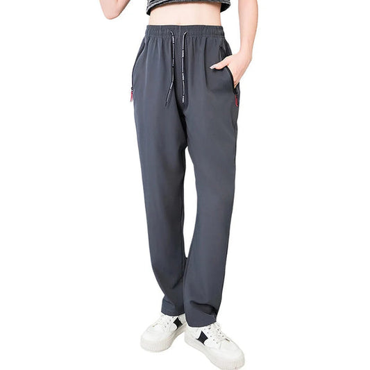 Women's Drawstring Straight-Leg Pants