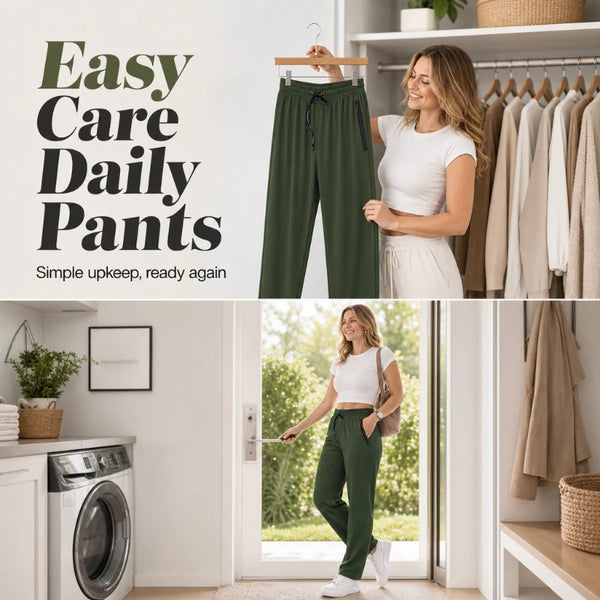 Women's Drawstring Straight-Leg Pants