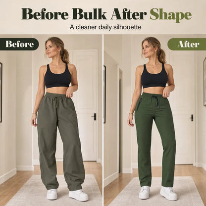 Women's Drawstring Straight-Leg Pants