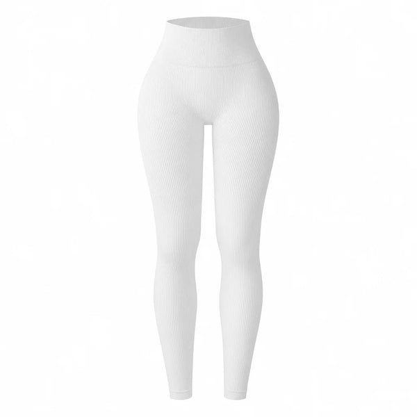 Women's High-Waisted Ribbed Leggings