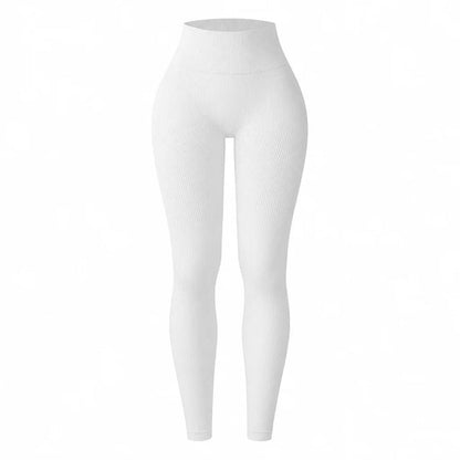 Women's High-Waisted Ribbed Leggings