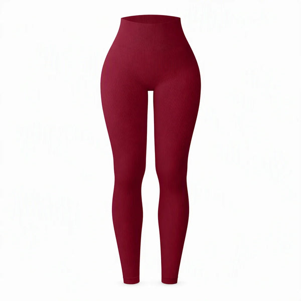 Women's High-Waisted Ribbed Leggings