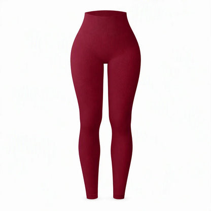 Women's High-Waisted Ribbed Leggings