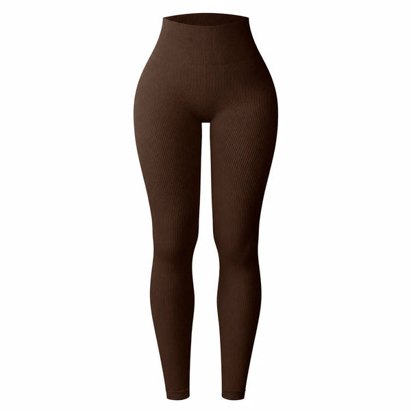 Women's High-Waisted Ribbed Leggings