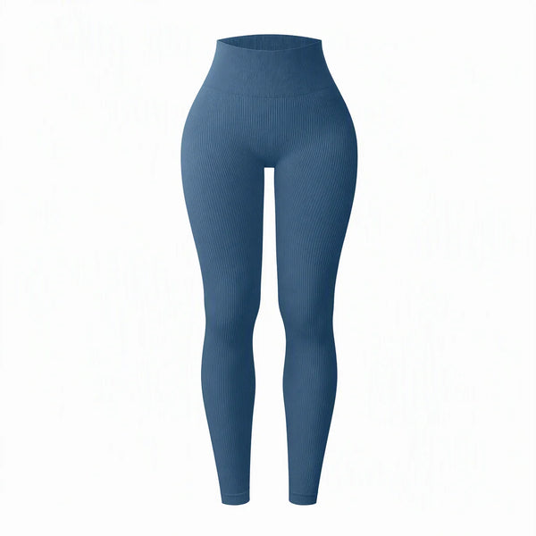 Women's High-Waisted Ribbed Leggings