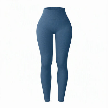 Women's High-Waisted Ribbed Leggings