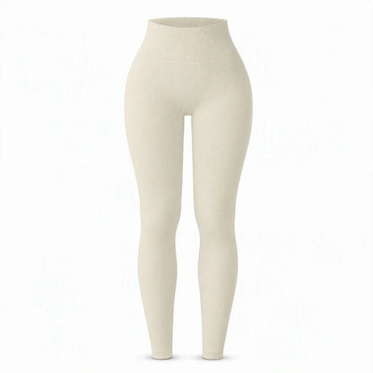 Women's High-Waisted Ribbed Leggings