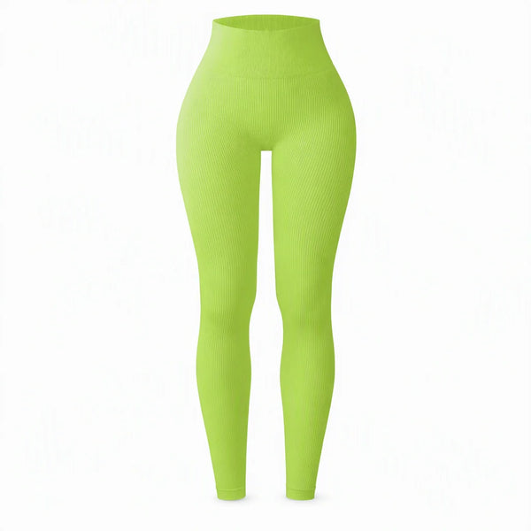 Women's High-Waisted Ribbed Leggings