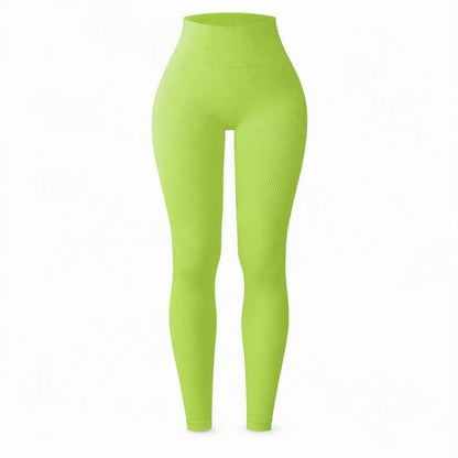 Women's High-Waisted Ribbed Leggings