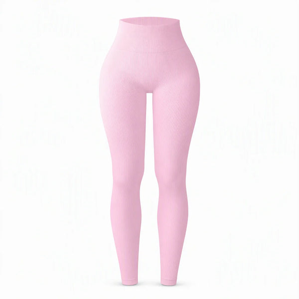 Women's High-Waisted Ribbed Leggings