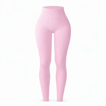 Women's High-Waisted Ribbed Leggings