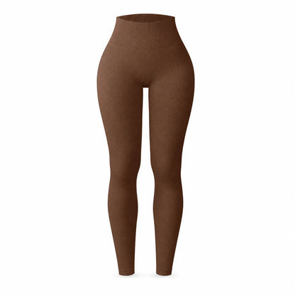 Women's High-Waisted Ribbed Leggings