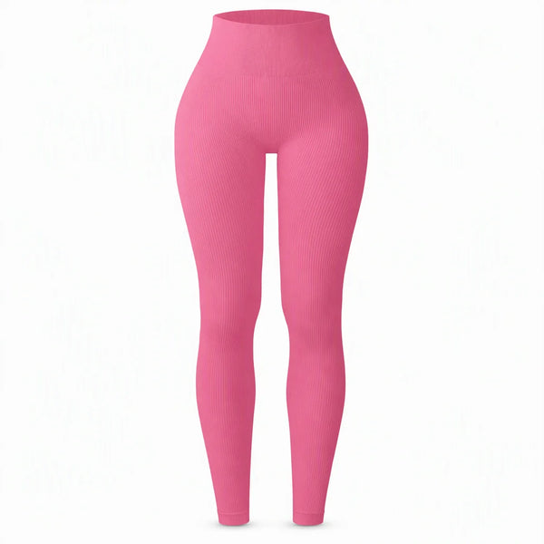 Women's High-Waisted Ribbed Leggings