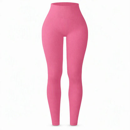Women's High-Waisted Ribbed Leggings
