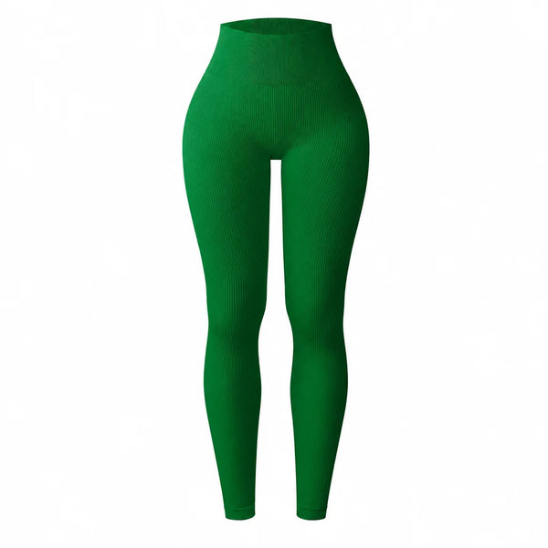 Women's High-Waisted Ribbed Leggings