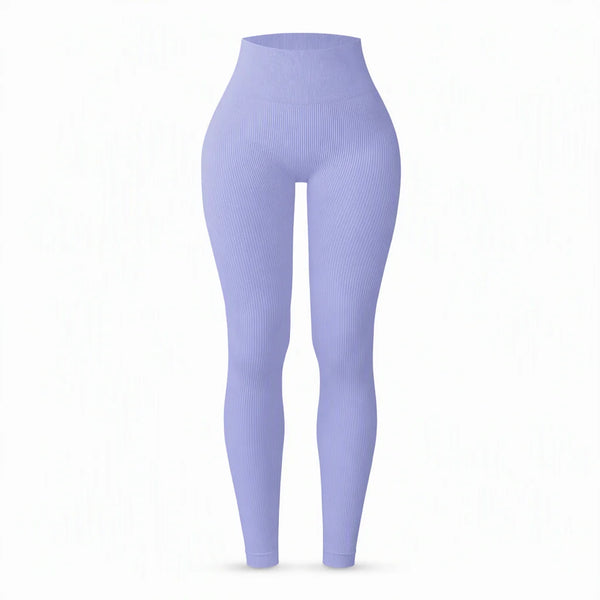 Women's High-Waisted Ribbed Leggings