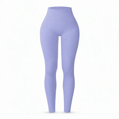 Women's High-Waisted Ribbed Leggings