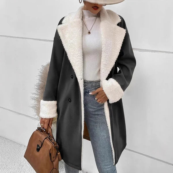 Women's Lined Lapel Coat