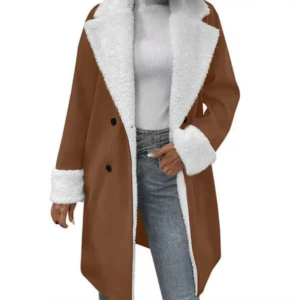 Women's Lined Lapel Coat