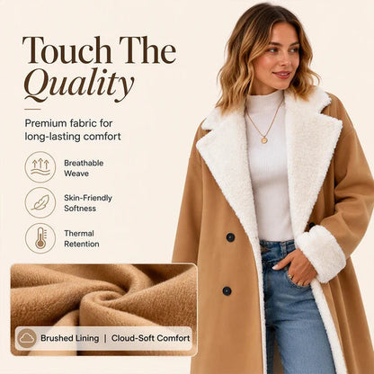 Women's Lined Lapel Coat