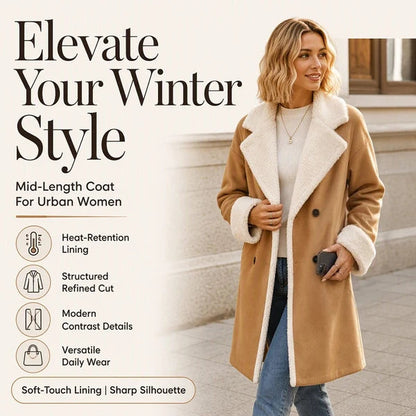Women's Lined Lapel Coat
