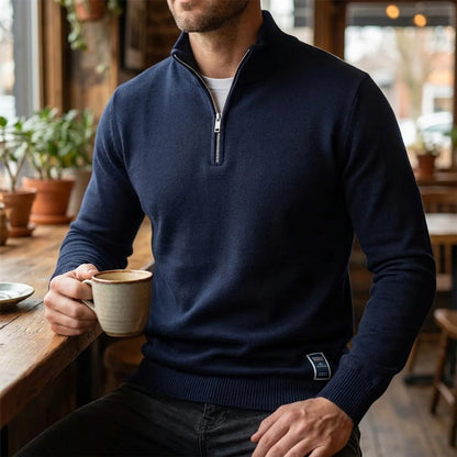Men's Quarter-Zip Pullover Sweater