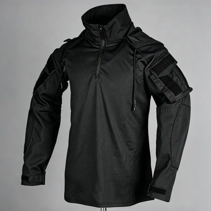 Men's Tactical Hooded Quarter-Zip Jacket