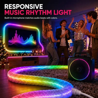 Plush Neon LED Strip Light with Remote Control