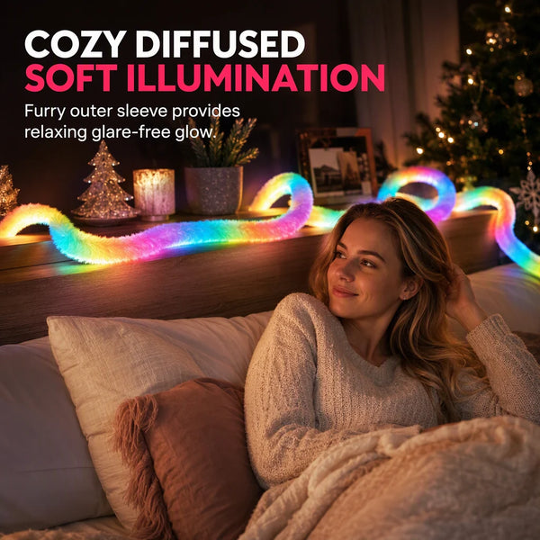 Plush Neon LED Strip Light with Remote Control