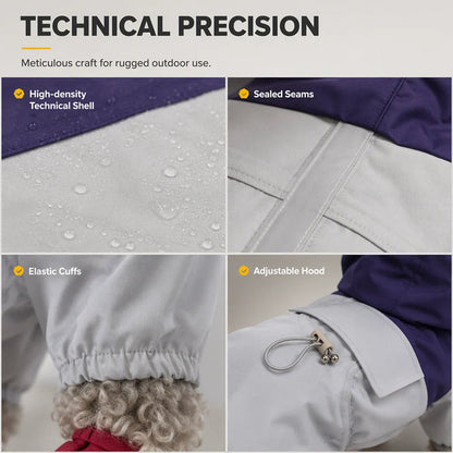 Dog Full-Body Rain Suit with Adjustable Details
