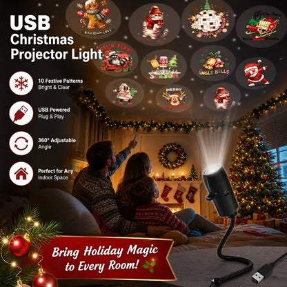 USB Christmas Projector Light