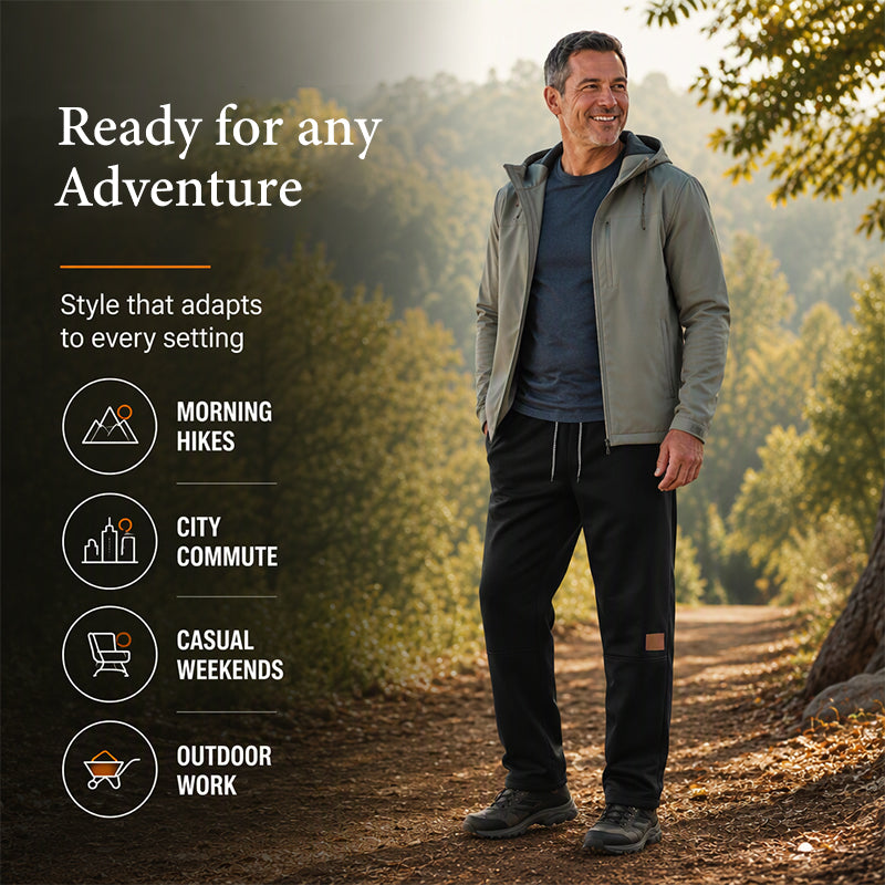 Outdoor Jogger Pants with Drawstring Waist