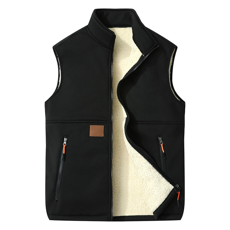 Women's Stand Collar Zip Vest