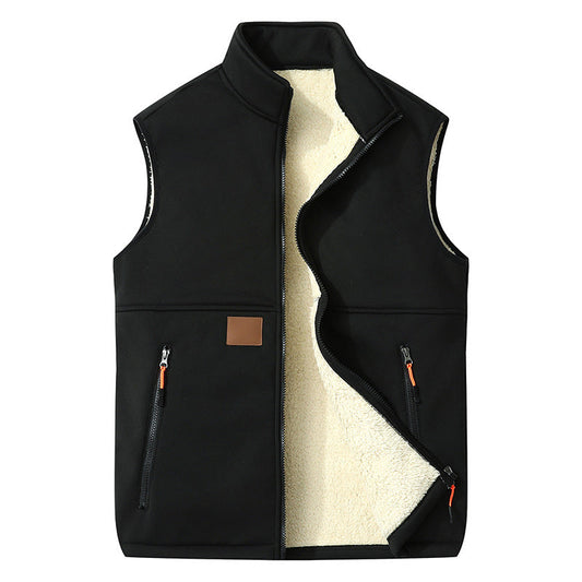 Women's Stand Collar Zip Vest