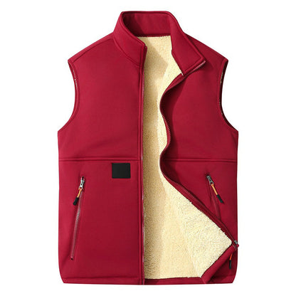 Women's Stand Collar Zip Vest