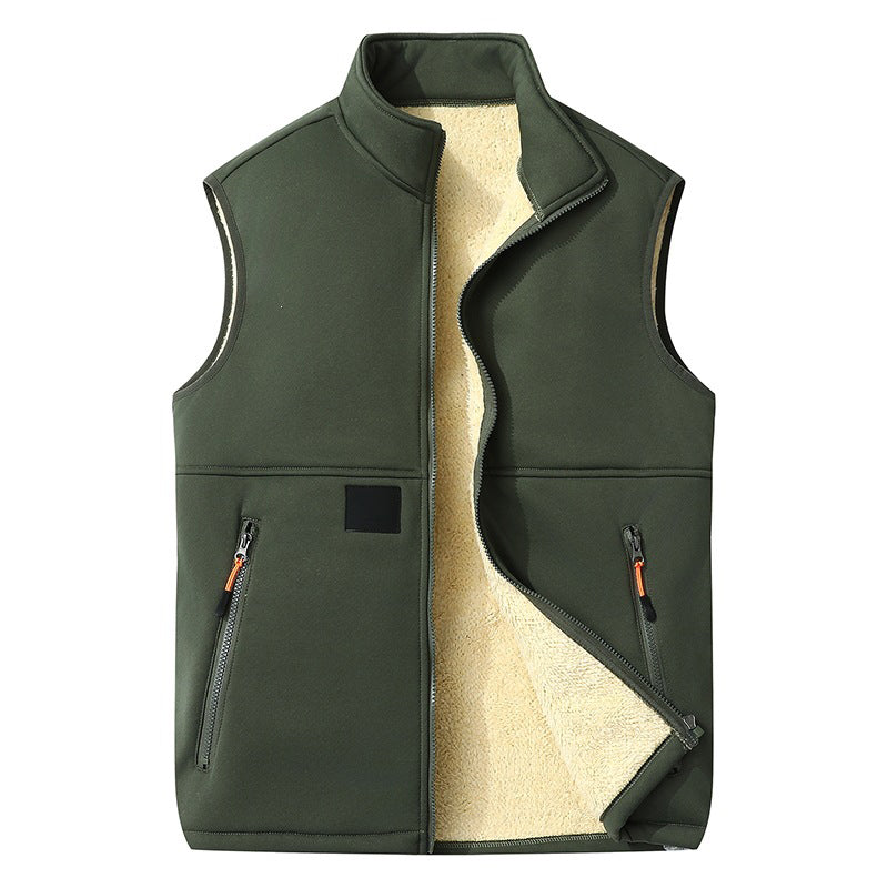 Women's Stand Collar Zip Vest