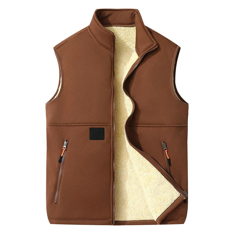 Women's Stand Collar Zip Vest