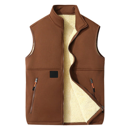 Women's Stand Collar Zip Vest
