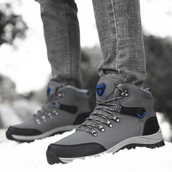 Men's High-Top Lace-Up Outdoor Boots