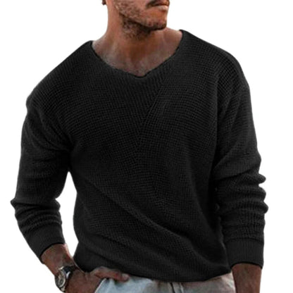 Men's V-Neck Knit Sweater