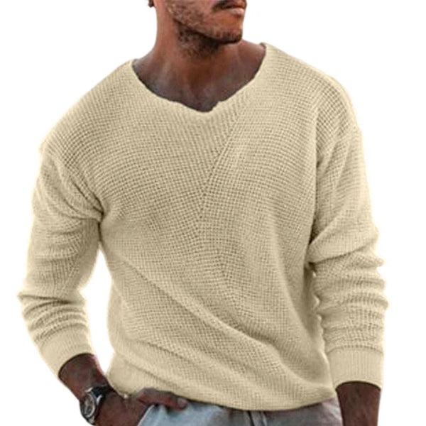 Men's V-Neck Knit Sweater