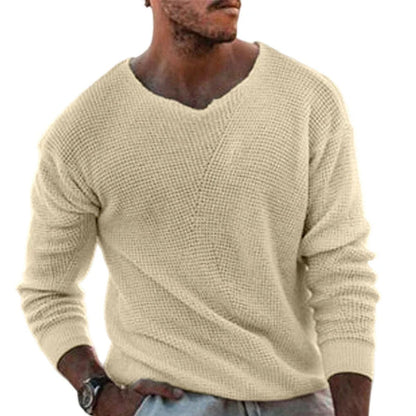 Men's V-Neck Knit Sweater