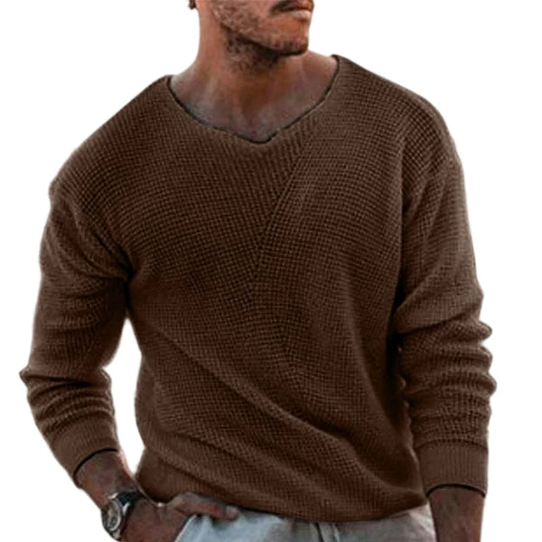 Men's V-Neck Knit Sweater
